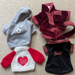 XS Dog Clothes - Sweaters, Robe, Shirt