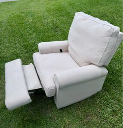Beautiful Beige Reclining and Swivel Armchair