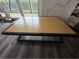Wood and Metal Coffee Table