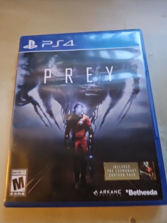 PS4 Prey Video Game With Disc And Case Included