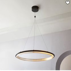 Perforated Single LED Chandelier (35")