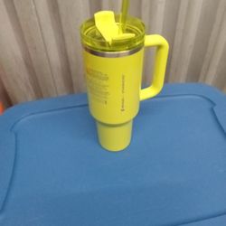 Stanley X Starbucks Limited Edition Lime Green Shimmer 40oz Tumbler.N0 Deliever