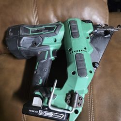 Hitachi NT1865DMA 15-Gauge Cordless Finish Nailer 18v Li-ion battery and charger 1-1/4" to 2-1/2