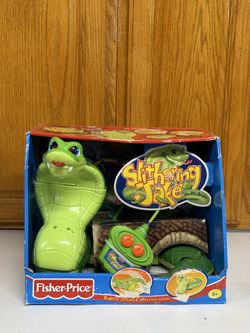 Vintage 1999 Fisher Price Slithering Jake The Snake RC Remote Control Mattel Works NIB