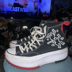 Converse x Keith Haring Run Star Hike Hi Size 9 M Size 10.5 W Pre Owned