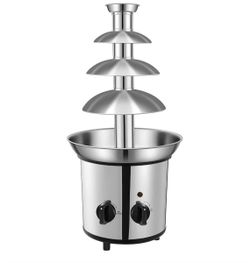 Stainless Steel 4-Tier Chocolate Fountain