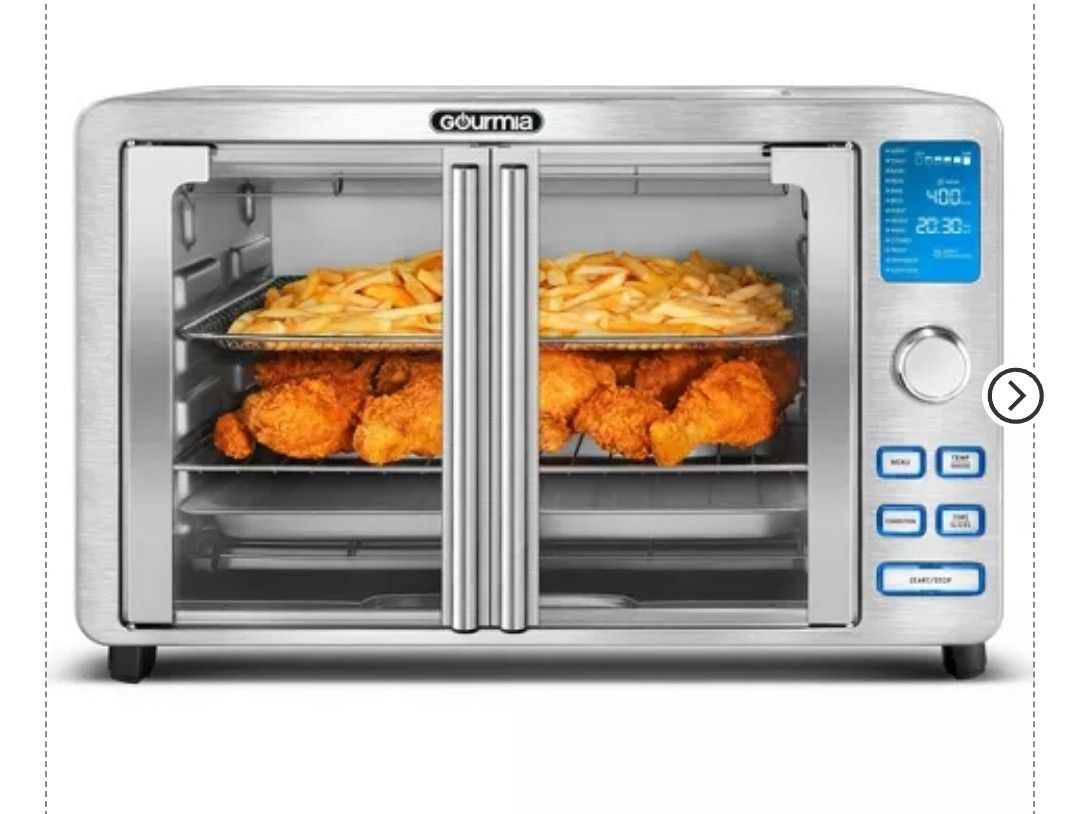 Gourmia Slice Digital Air Fryer with 14 Cooking Functions and