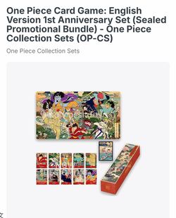 ONE PIECE CARD GAME English Version 1st Anniversary Set (New Sealed in box)
