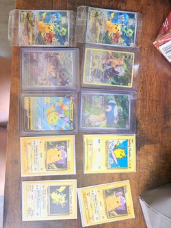 Pokemon Pikachu cards