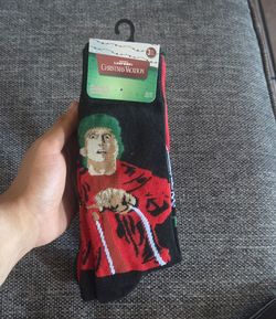 Christmas vacation themed long socks/funny socks