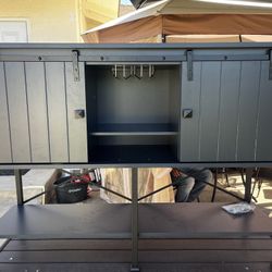 Tv Stand And Wine Stand Overall Dimensions: 52" W x 38" H x 15.5" D