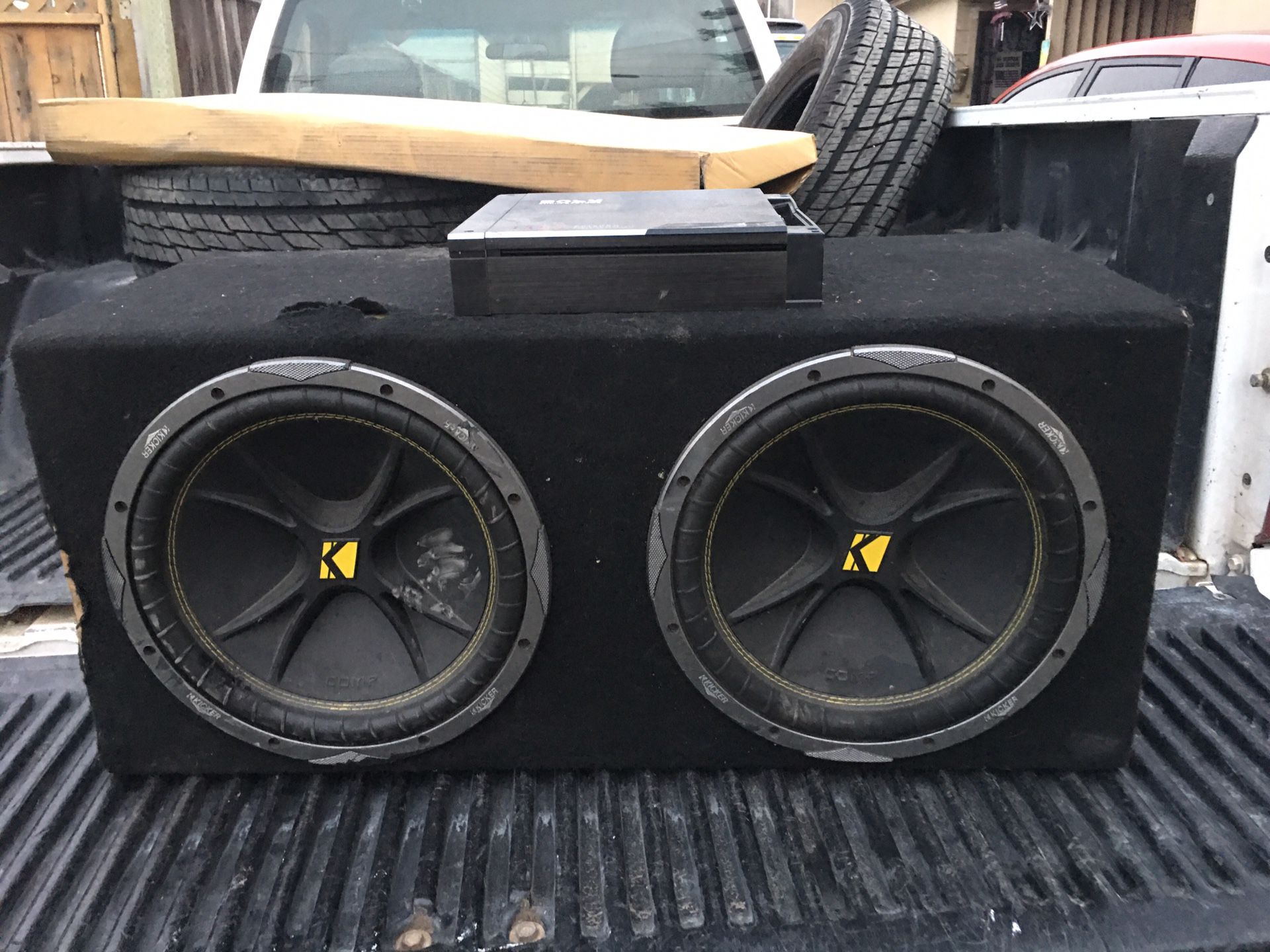 12 inch kickers competition with amplifier asking $200( I can drop off ASAP)