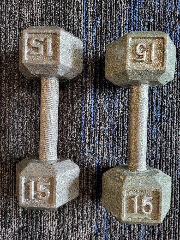 Dumbbells- Two 15 lbs