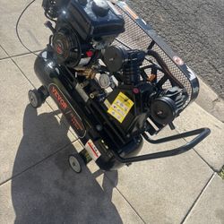 SKYSHALO 7HP Gas Air Compressor, 13.2 Gal. Tank, 9CFM@115PSI, Max 115PSI, for Construction Sites Workshop En 