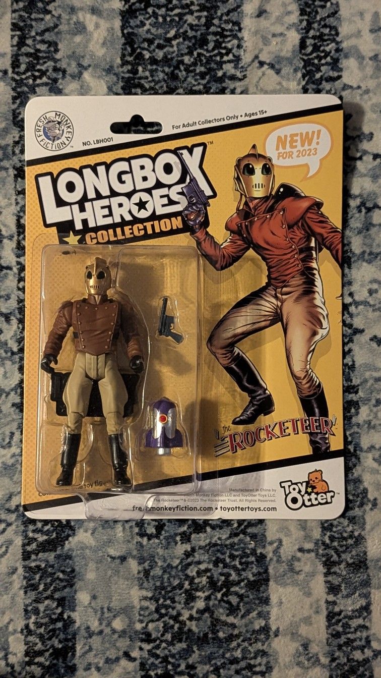 J. Fresh Monkey Fiction: Longbox Heroes Collection the Rocketeer Action Figure