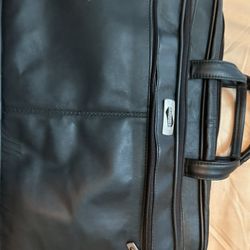 Over The Shoulder Or Hand Carried GENUINE THICK LEATHER BRIEFCASE LAPTOP HOLDER 