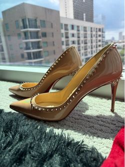 Christian Louboutin Anjalina patent spike pumps