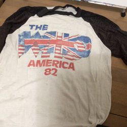 VTG THE WHO CONCERT  1982 TOUR -SIZE LARGE