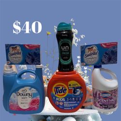 Laundry Essentials Bundle – Only $40! 🧺 Tide, Downy Clorox Etc
