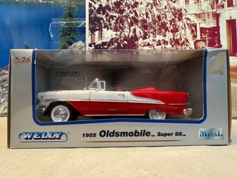 1:26 Scale 1955 Oldsmobile Super 88 Convertible Diecast Metal Collectible Car. New Unopened.