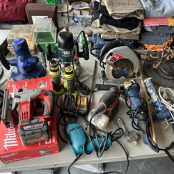 Jigsaw Skil Saw Angle Grinder, Buffer Craftsman Battery Sander Misc Tools 