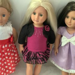 Three Our Generation  Dolls