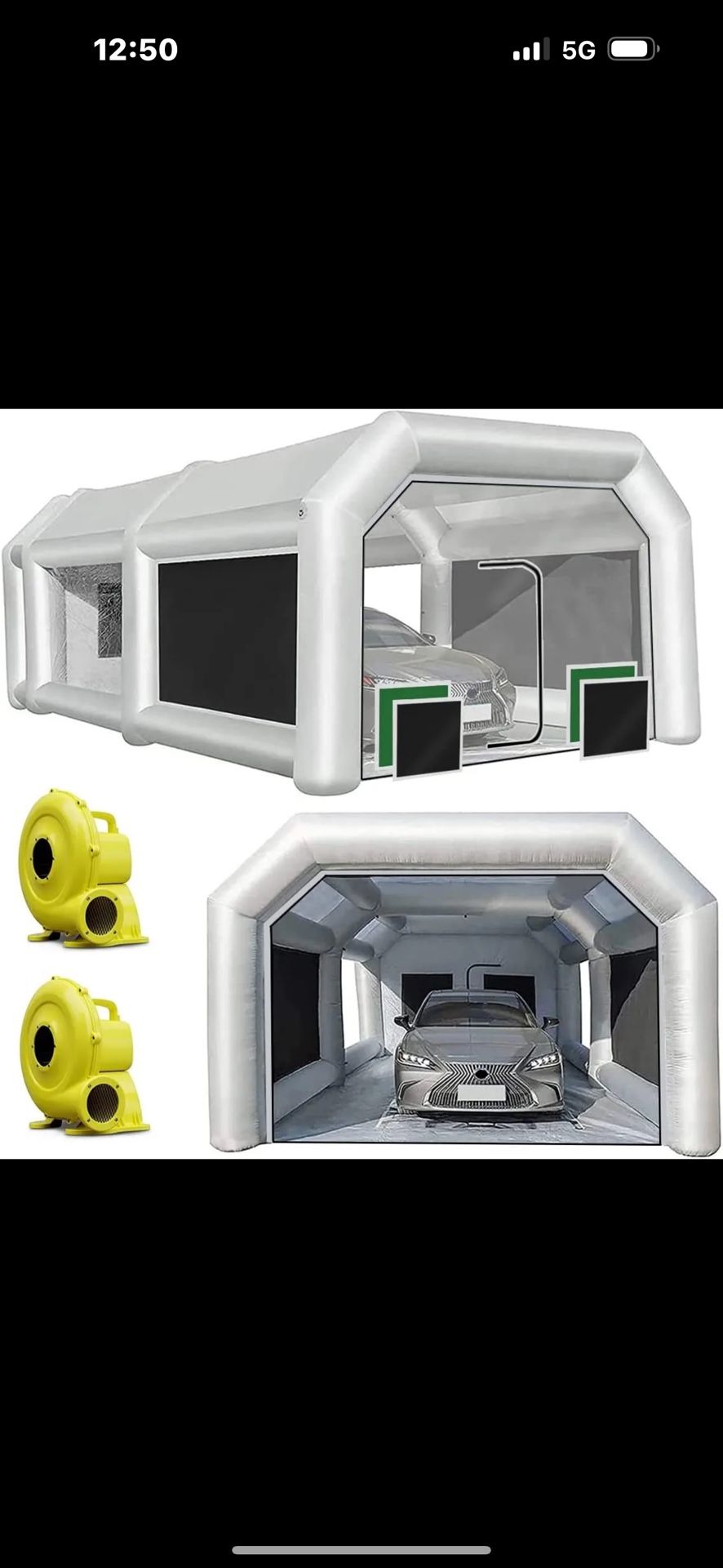 Inflatable Paint Booth