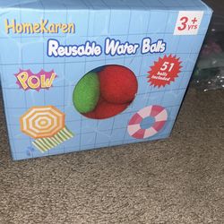 Reusable Soft Cotton Water Balls ( New W/ Bag)