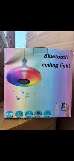 Bluetooth speaker ceiling light with rgb lighting