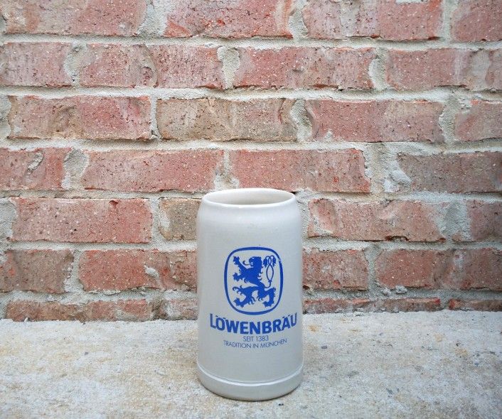 Vintage Lowenbrau Stoneware Stein
