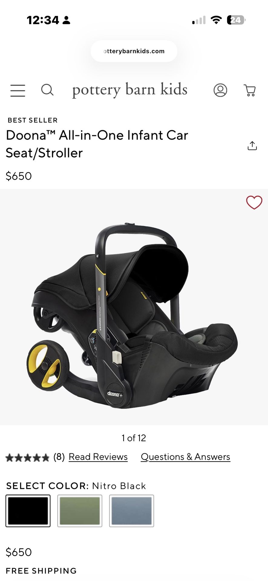Doona™ All-in-One Infant Car Seat/Stroller