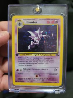 Haunter fossil pokemon card