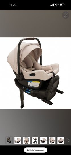 Brand new Nuna pipa aire Rx car seat and base biscotti color