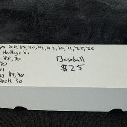 Baseball Card Lot Various Brands 