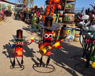 🐸Exclusive metal Art Sculptures🪷Pots 
Terracota & talavera🌹Wall ar