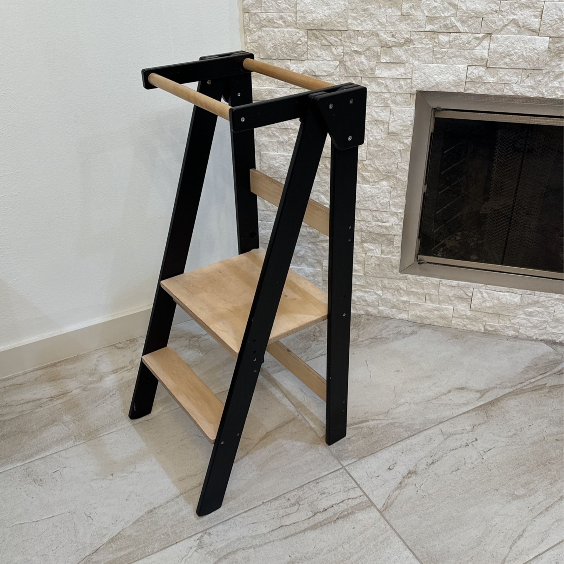 Adjustable Height Helper Stool, Montessori tower, Foldable kitchen tower, Kitchen tower helper, Step stool, Montessori furniture