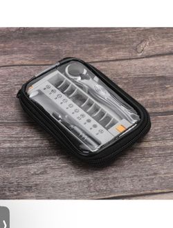 Screwdriver Set, Precision Screwdriver Bit Set with Rotatable Ratchet Handles Storage Case, Household Repair Tool Kits for Bike Watches (2011A model)