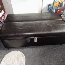 Brown Ottoman With Twin Bed