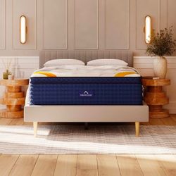 DreamCloud Premier Rest 16" Cal King Mattress - Luxury Hybrid Memory Foam - 365 Night Trial - 8 Premium Pressure-Relieving Layers - Forever Warranty -