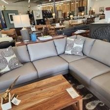 Matte Light grey contemporary sectional