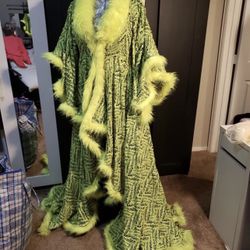 Neon Yellow House Coat