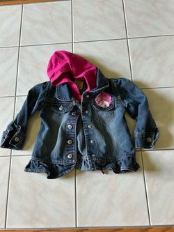 Girls Hooded Jean Jacket (18 Months)