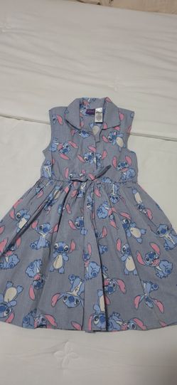 Disney Stitch Girls Sleeveless Dress