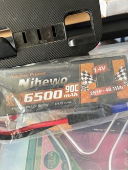 Nihewo 6500mAh 7.4V 90C LiPo Battery - Very Good Condition