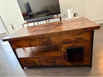 Rustic Farmhouse Lift Top Coffee Table