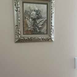 Framed Floral Artwork 