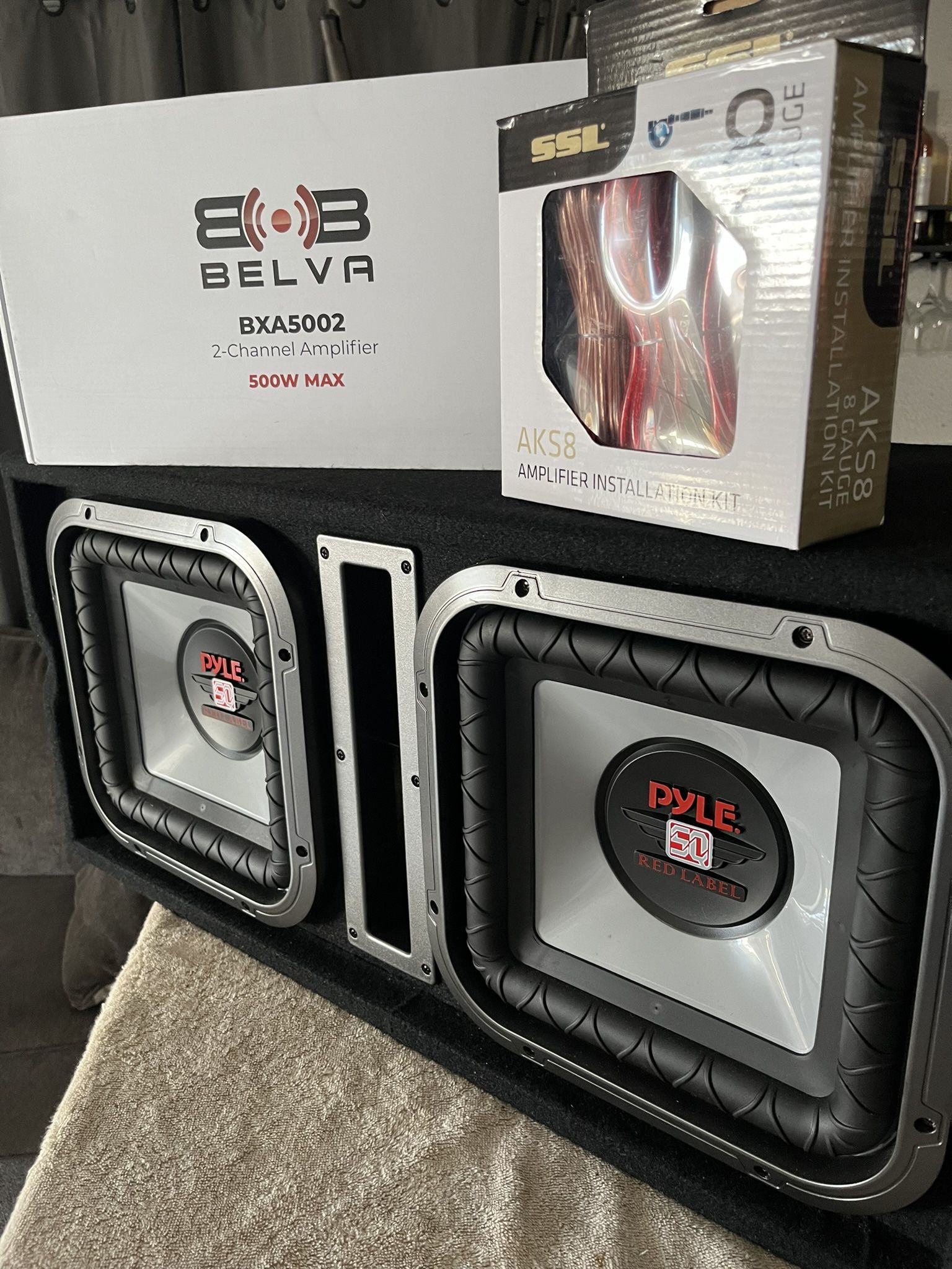 New Pyle PLSQ210BS 10" Dual Package