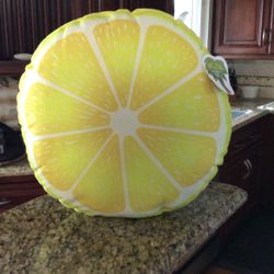 Adorable New Lemon Round Pillow