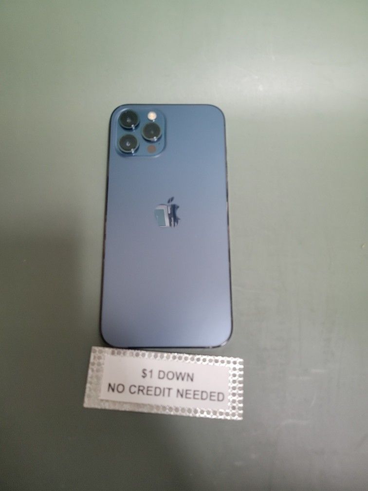 Apple IPhone 12 Pro Max Unlocked 128gb - 5 Dollars Down No Credit Needed! 