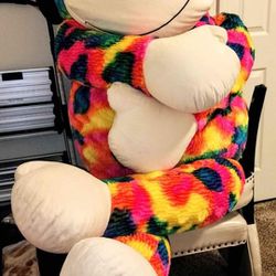 Huge 7 Ft Tall Colorful Stuffed (Monkey)Animal